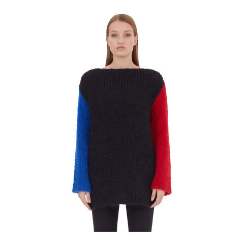 Short sleeves Fantasy-neck-BLACK-WHITE