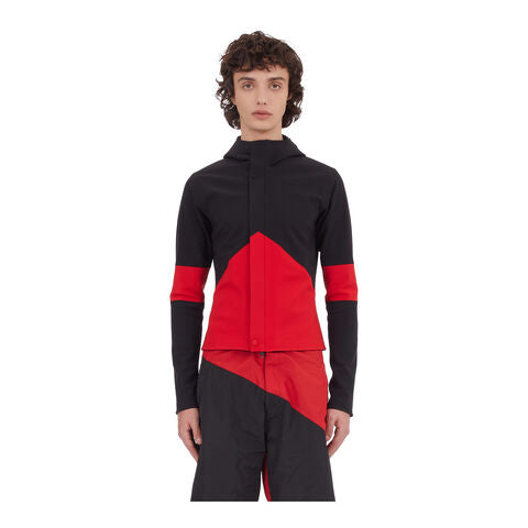Split Jacket-Black&Red