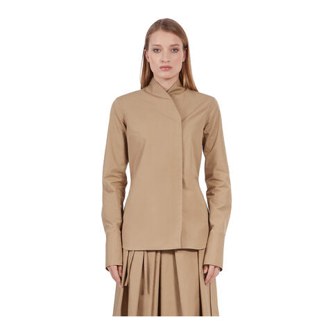 Long sleeves shirt-BEIGE/KHAKI