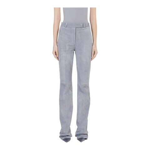 Leather Trousers-GREY