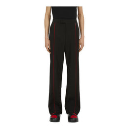Trousers with pleats (BLACK)