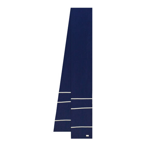 SR CASHSTRI Scarf-BLUE