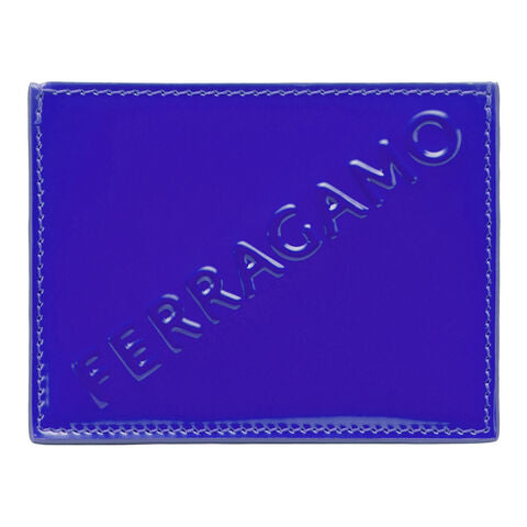 EMBOSSED FER Credit Card Case-Blue