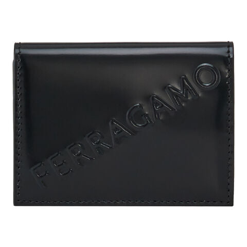 EMBOSSED FER Credit Card Case-BLACK