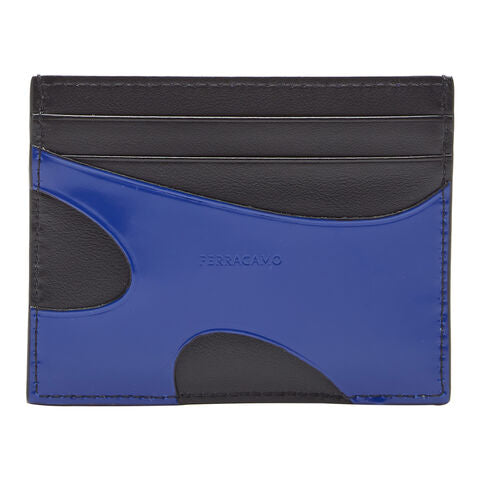 CUT OUT Credit Card Case-Black&Blue