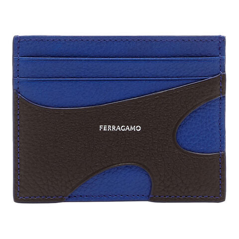 CUT OUT Credit Card Case-Black&Blue