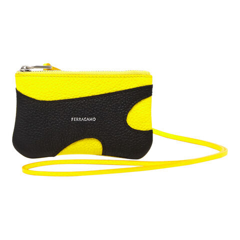 CUT OUT Credit Card Case-Black&Yellow
