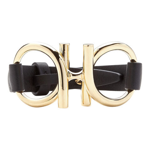 BR EVO PELLE Leather Bracelet-BLACK