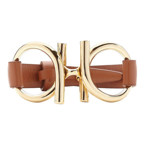 BR EVO PELLE Leather Bracelet-BEIGE/KHAKI